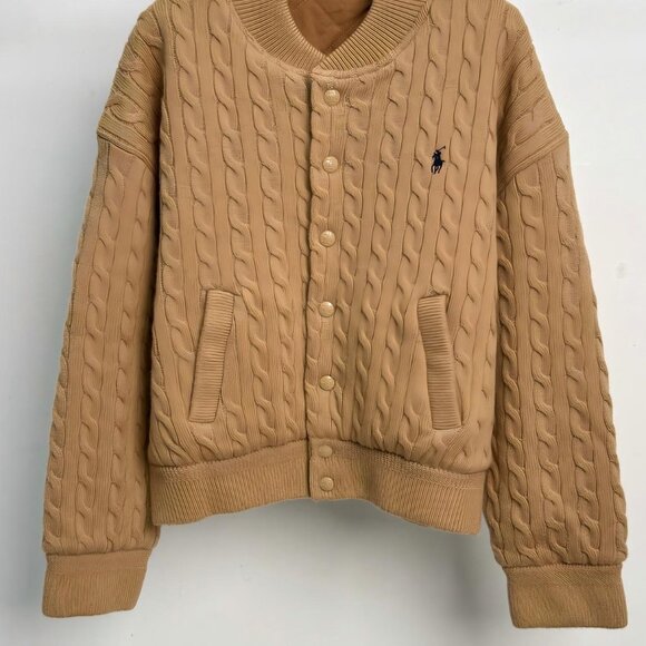 Polo Ralph Lauren Pilot jacket knitted women's cotton coat - Picture 4 of 8